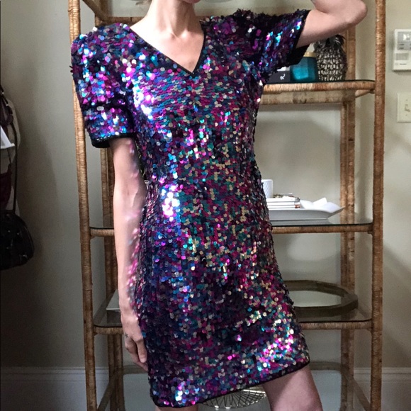 Vintage paillette dress - Picture 3 of 8